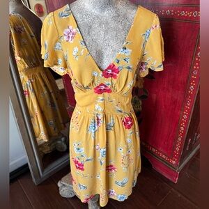 Yellow floral sundress